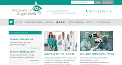 Desktop Screenshot of maximilians-augenklinik.de