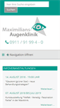 Mobile Screenshot of maximilians-augenklinik.de